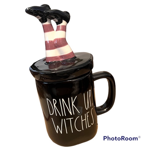 NWT Rae Dunn DRINK UP, WITCHES Mug with Topper - Picture 1 of 5